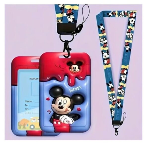 Minnie & Mickey Accessory Bundle – Wallet, Badge Holders, Lanyards & Card Wallet - Picture 5 of 9
